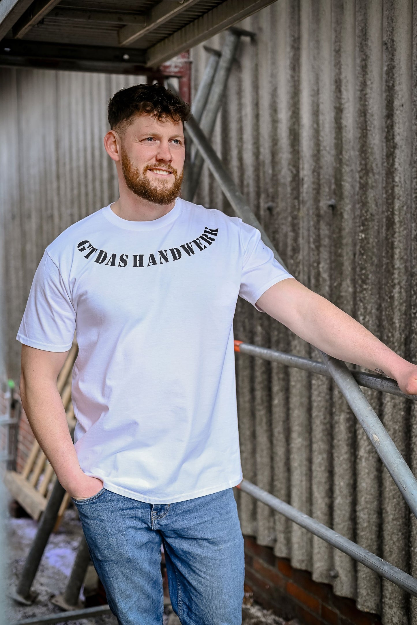 GT DAS HANDWERK - KURZARM T-SHIRT WEIß